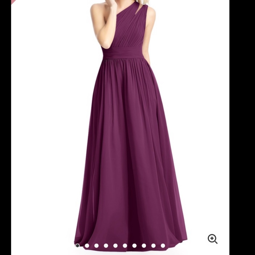 Azazie, Raspberry, Molly dress